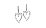 Orecchini MyMara a cuore con Zirconi Crystal